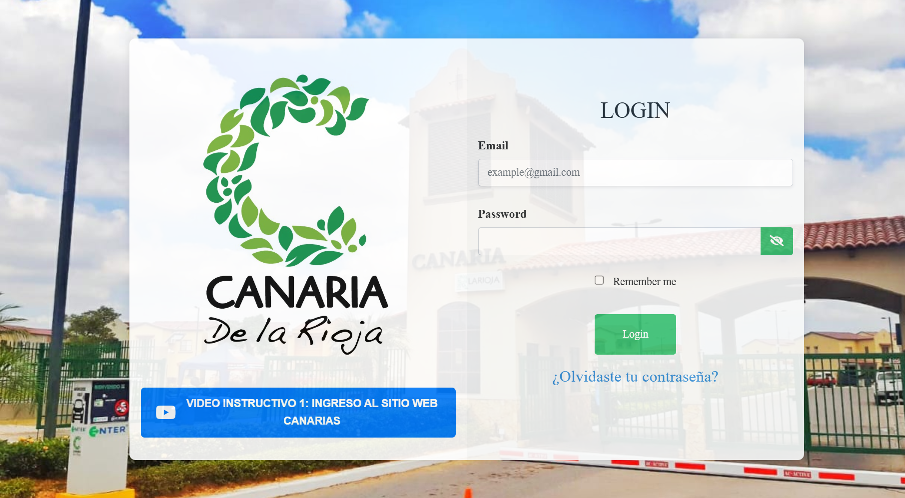 Login Canaria